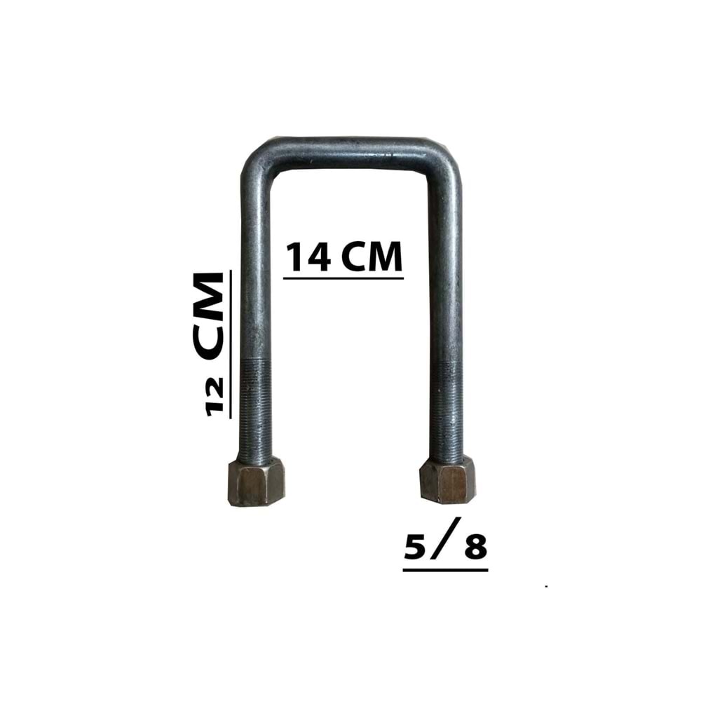 5/8 12 CM - ARA 14 CM U BAĞLANTI