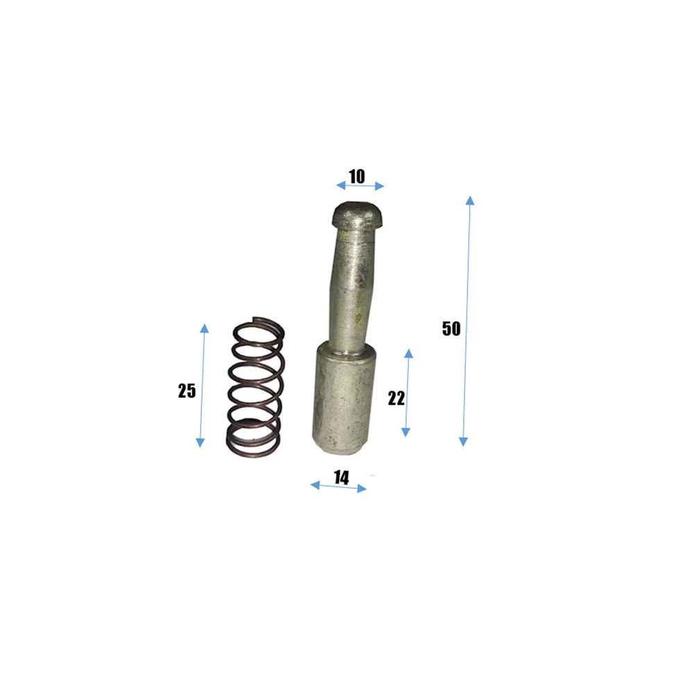 14 MM TOPUZLU ŞAFT PİMİ (EGE)