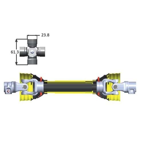 24 İST. 100 CM FREZELİ KILIFLI ŞAFT (MALAZGİRT)