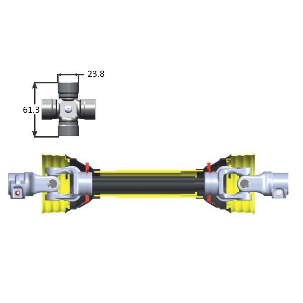 24 İST. 100 CM FREZELİ KILIFLI ŞAFT (MALAZGİRT)
