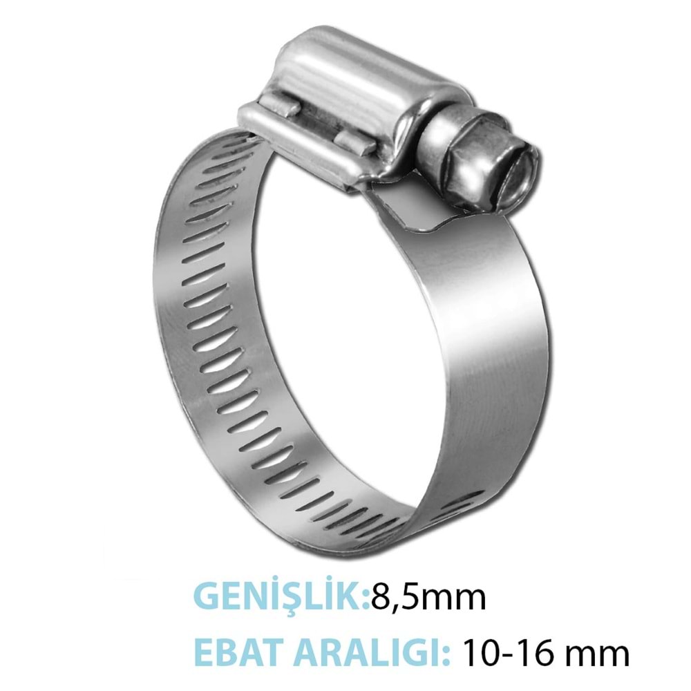 10*16 HORTUM KELEPÇESİ 8,5mm