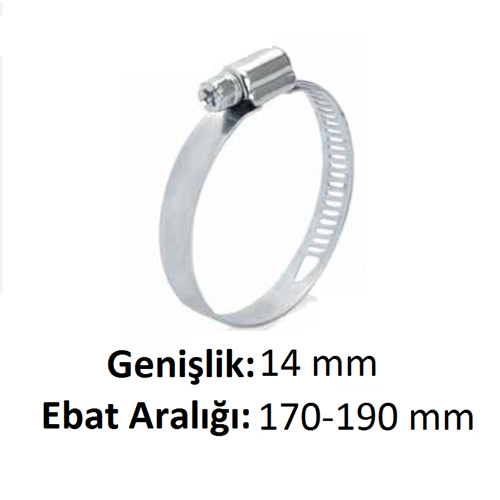 170*190 HORTUM KELEPÇESİ 13 mm