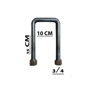 3/4*15 CM ARA 10 CM BAĞLANTI PANCAR