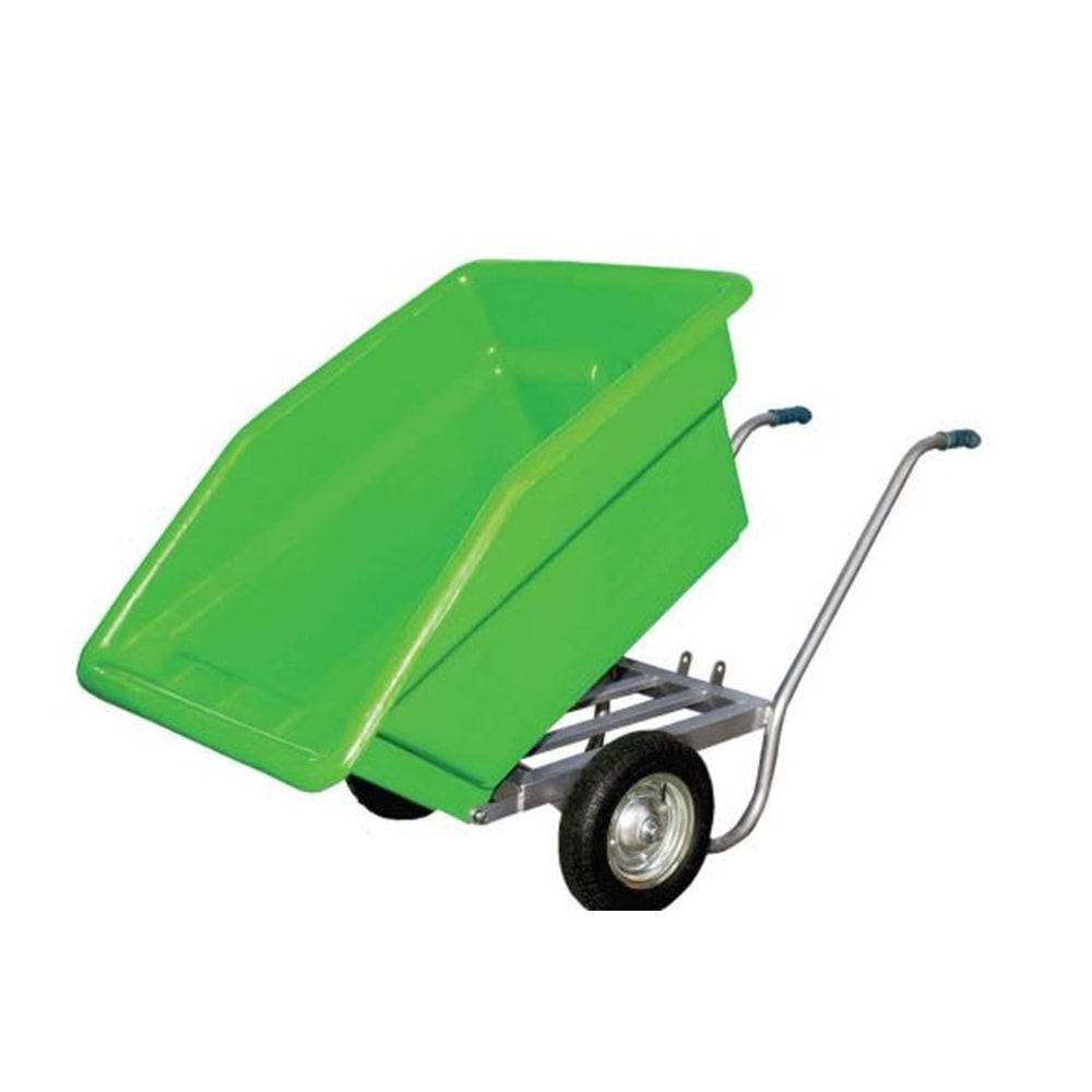 PLASTİK DAMPERLİ EL ARABASI 250 LT